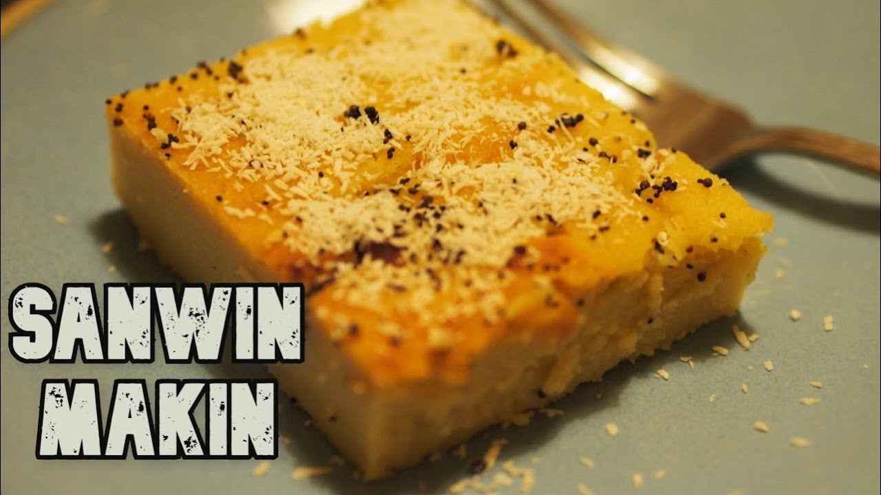 Tasty Burmese Semolina Cake Sanwin Makin Recipe - ဆနွင်းမကင်း