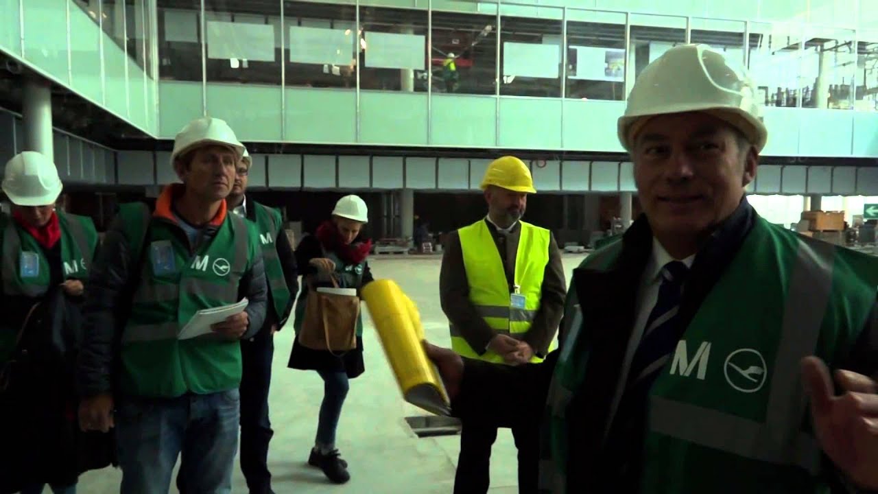 Teil 1 Baustellenbesuch Neuer Satellitenterminal @ Airport M&uuml;nchen am 20.10.2015