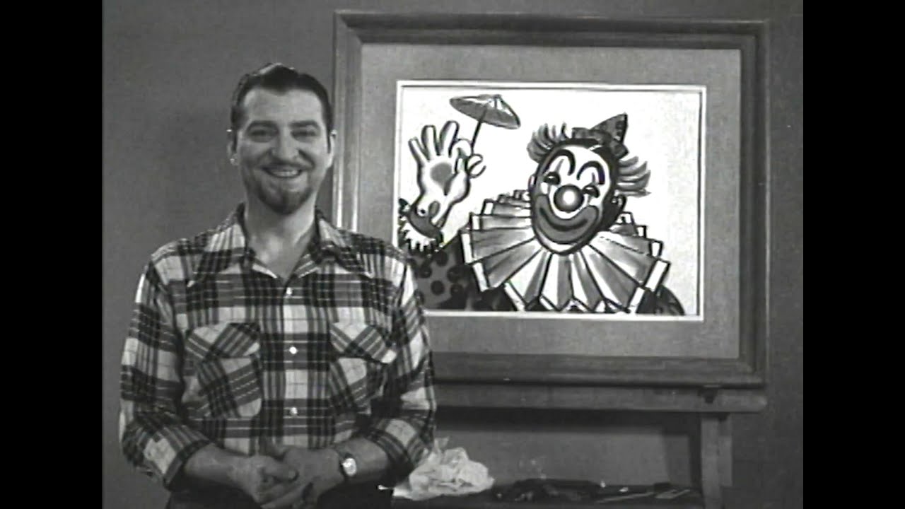 Jon Gnagy Draws a Clown