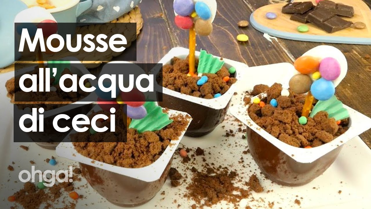 Mousse all'acqua di ceci: la delizia al cioccolato senza uova!