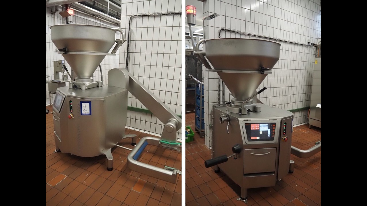 2085-2: Handtmann vacuum filling machine with lifter for meat bins