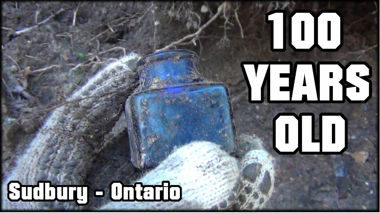 100 YEAR OLD TREASURES!! Digging More Cobalt Blue Bottles! Sudbury - Ontario