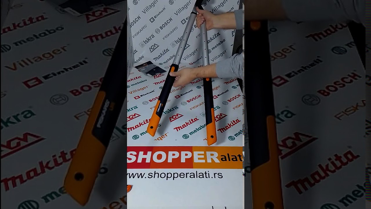 Teleskopske makaze za grane sa aluminijumskom dr&scaron;kom 1013564 Fiskars