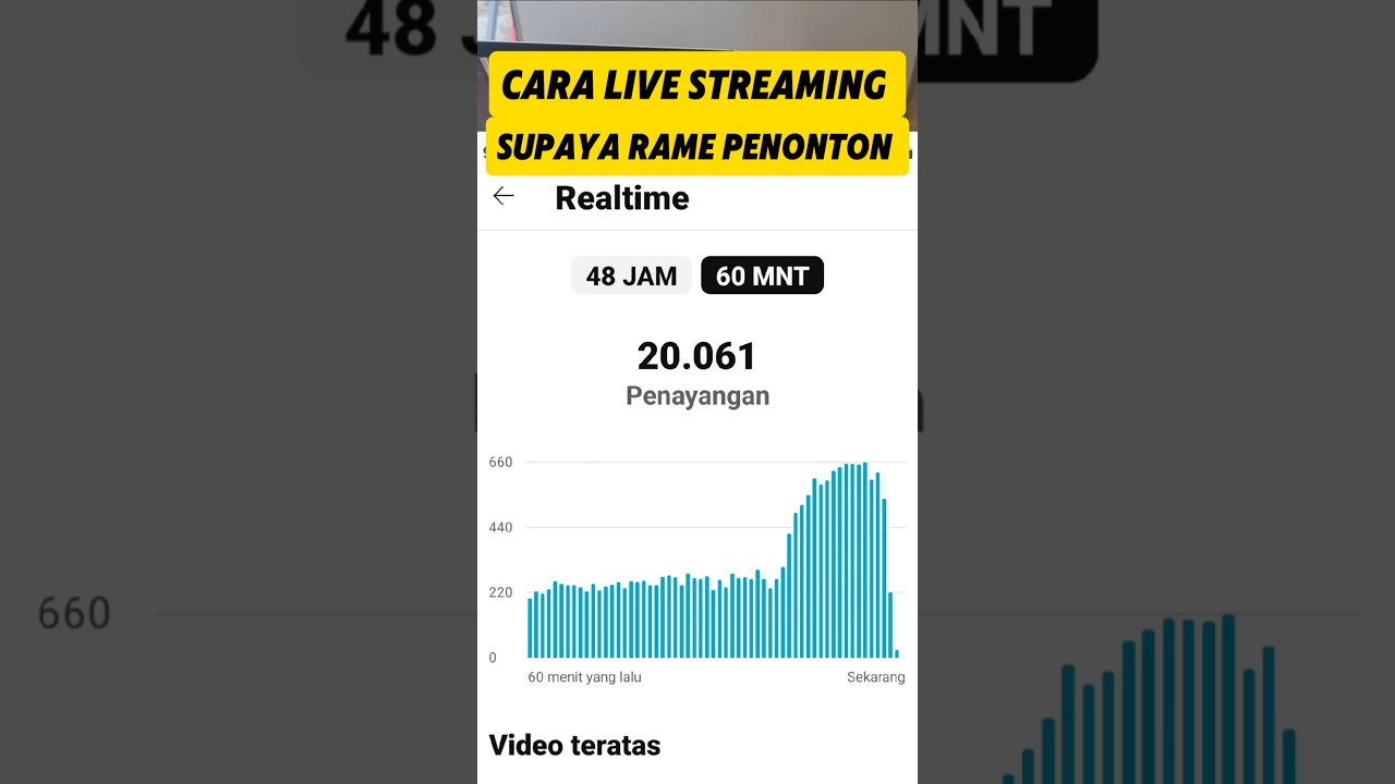 CARA LIVE STREAMING SUPAYA BANYAK PENONTON #tipsdantrik #tutorial #shorts #live