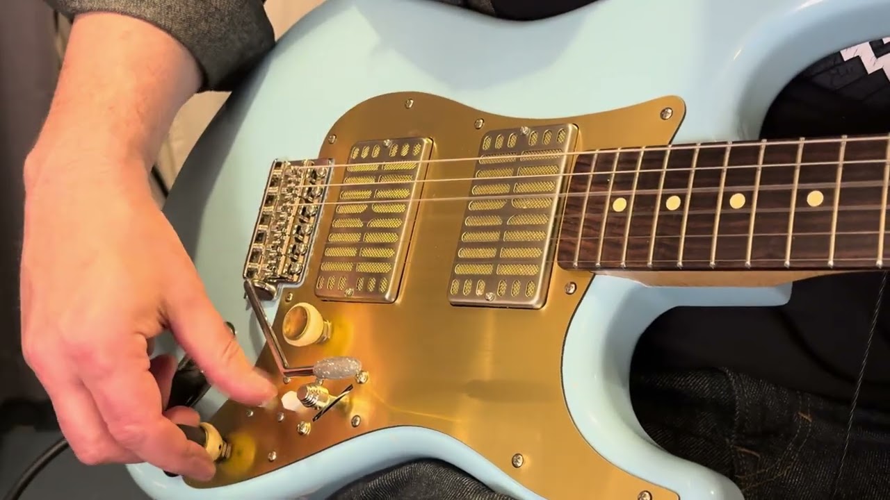 Waterslide Guitars S-Style, Daphne Blue, PLEK’d, Mojo Dual Foil Pickups w/Coil Splits