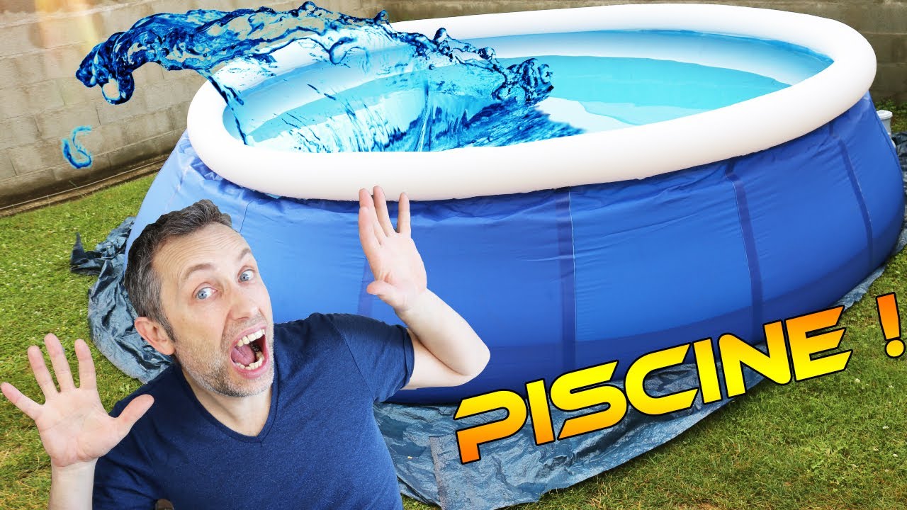 [VLOG] MONTAGE et MISE EN EAU d'une PISCINE XXL Jilong ! ALERTE Ça penche !!! TUTO
