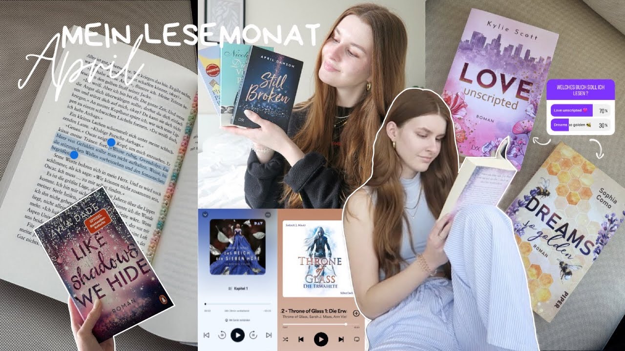 Reading Vlog: mehr lesen, neue Bücher, Throne of glass, reviews und und und || Celina