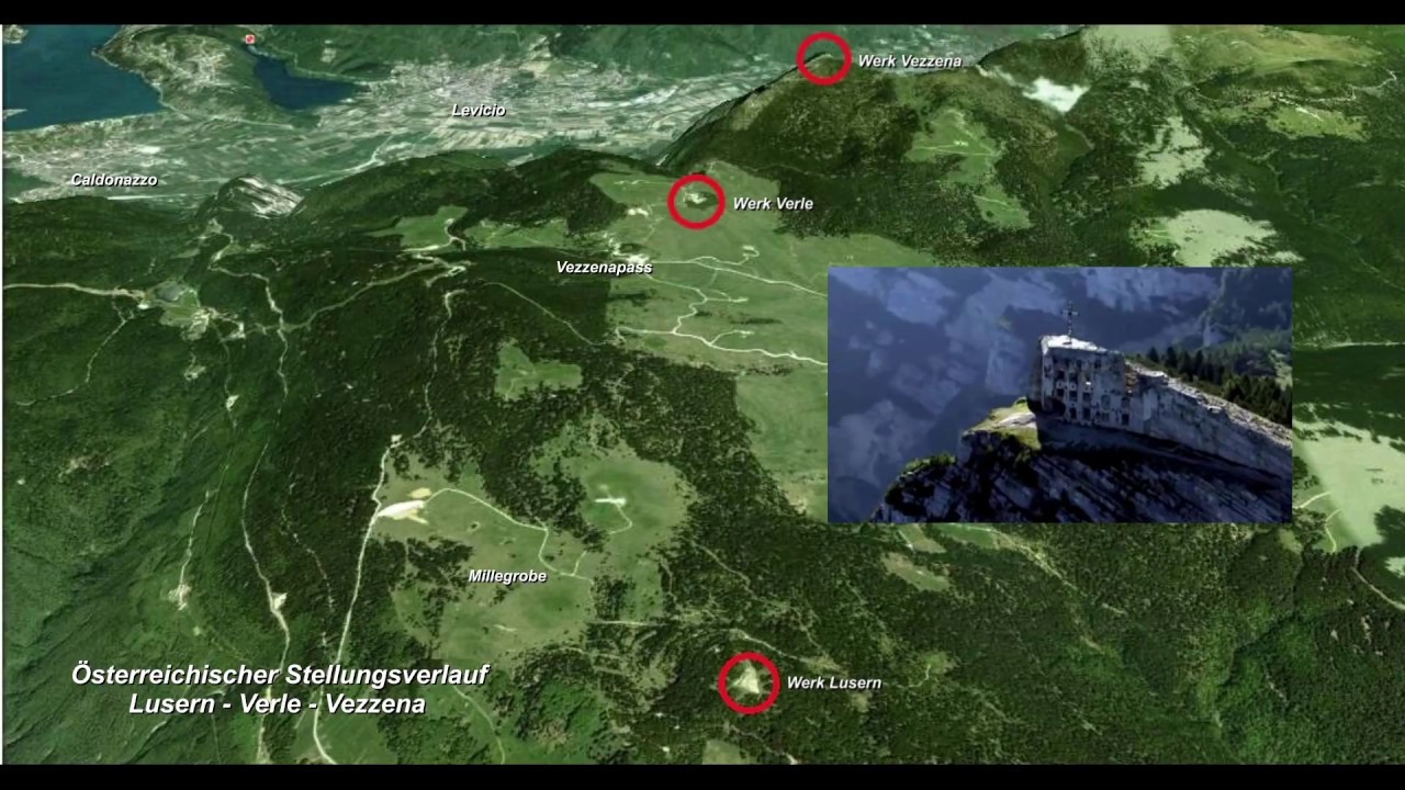 Panzerwerk Verle - Passo di Vezzena (Forte Busa Verle) - Kriegspfade 1. Weltkrieg