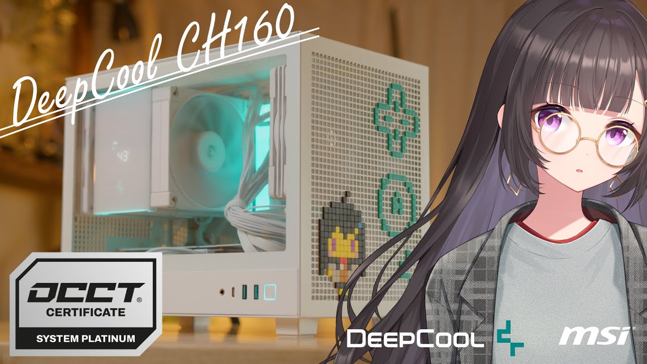 【20万円｜MSI × DeepCool】フルHDゲームを快適に！CH160で組む、ドットがオシャレな小さくて白いゲーミングPC！【RTX 4060 + Ryzen 5 7600｜PR】