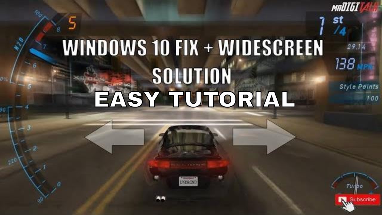 Need For Speed Underground Windows 10 Fix + Widescreen Tutorial 2022 ENGLISH + NEW LINK &ldquo;Subscribe&rdquo;