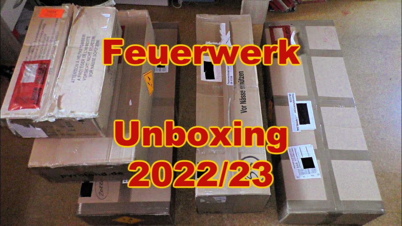 XXL Feuerwerk Unboxing Silvester 2022/23