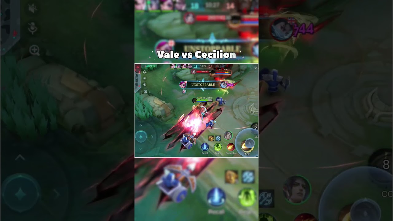 Vale vs Cecilion 🔥 Top Global Vale 1 Hit Build | MLBB 