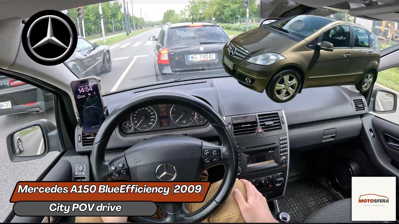 Mercedes-Benz A150 BlueEfficiency W169 (2009) POV City Drive FUEL CONSUMPTION