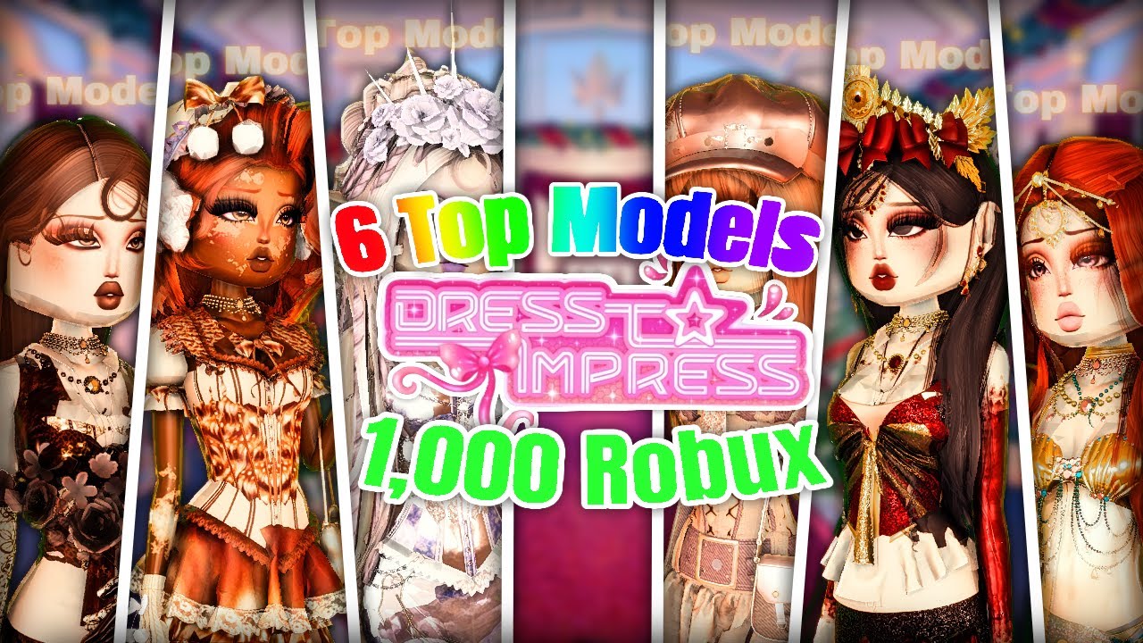 6 TOP MODELS COMPETE FOR 1,000 ROBUX in Dress to Impress PART 1 | Roblox