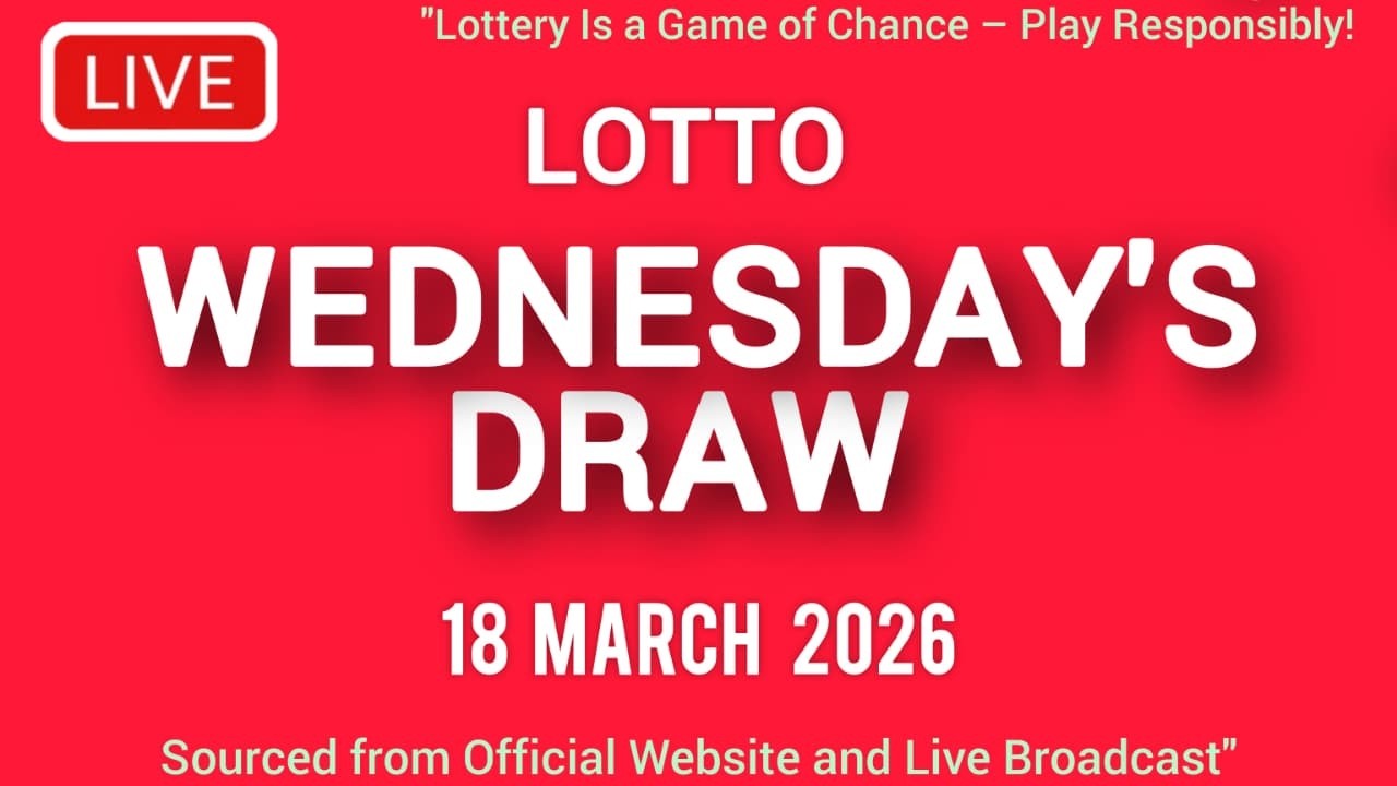 The National Lottery Lotto Draw Live results from Wednesday 18 Mar 2026 | tonight lotto