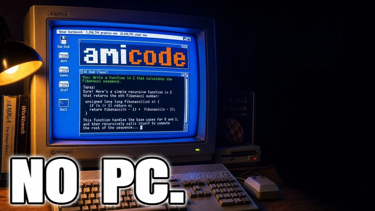I Put Claude on a 1992 Amiga &mdash; Natively, No PC