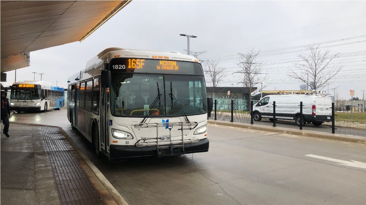 York Region Transit route 165F Weston from Pioneer Village Terminal to Ashbury / Weston (Vellore)