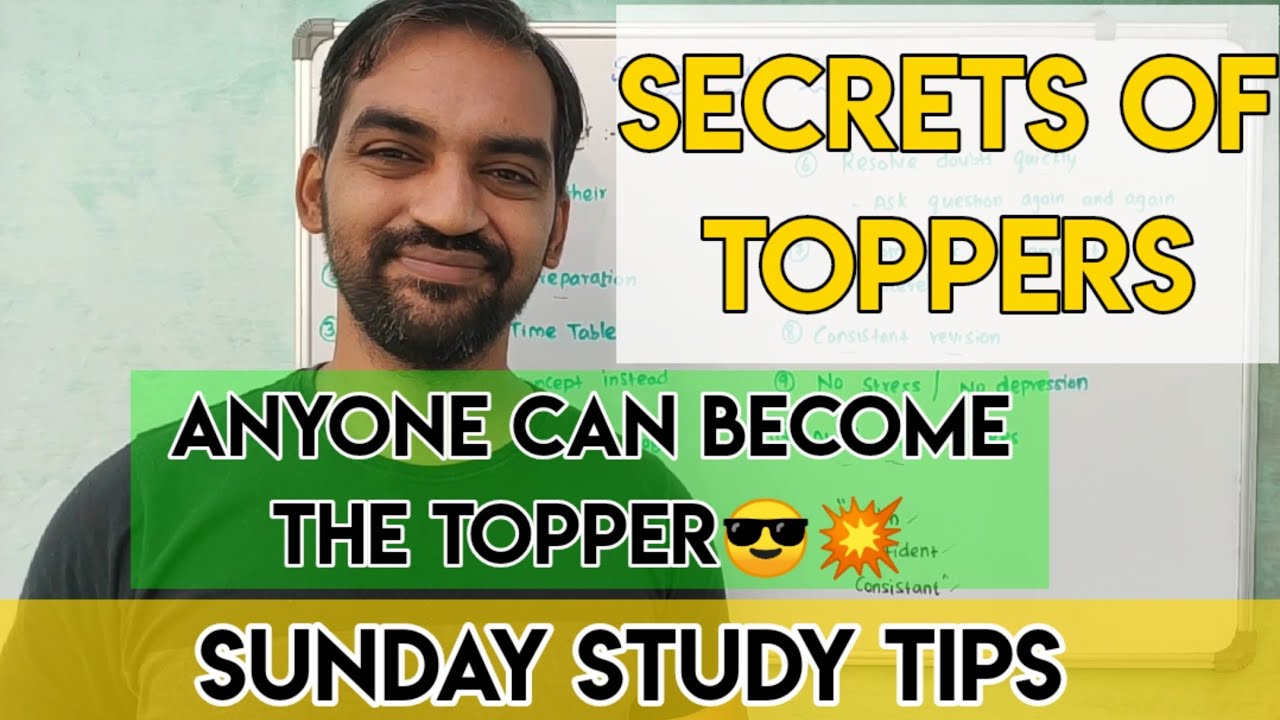 Secrets of Toppers | Anyone can become topper | Sunday study tips | Tamil | Senthilnathan