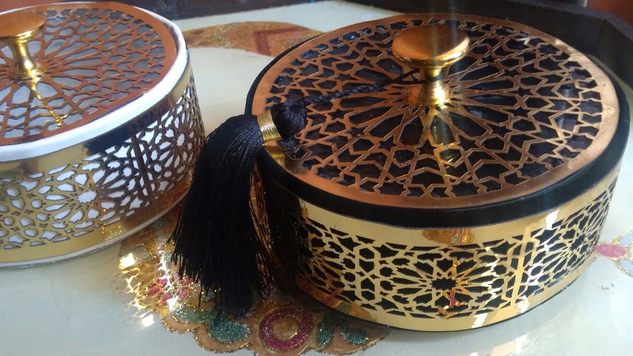 حصري!! علب راقية لتقديم الحلوى بالجلد المزخرف بالليزر  #مشروع_مربح Boîte artisanat #DiY 💖💖💖