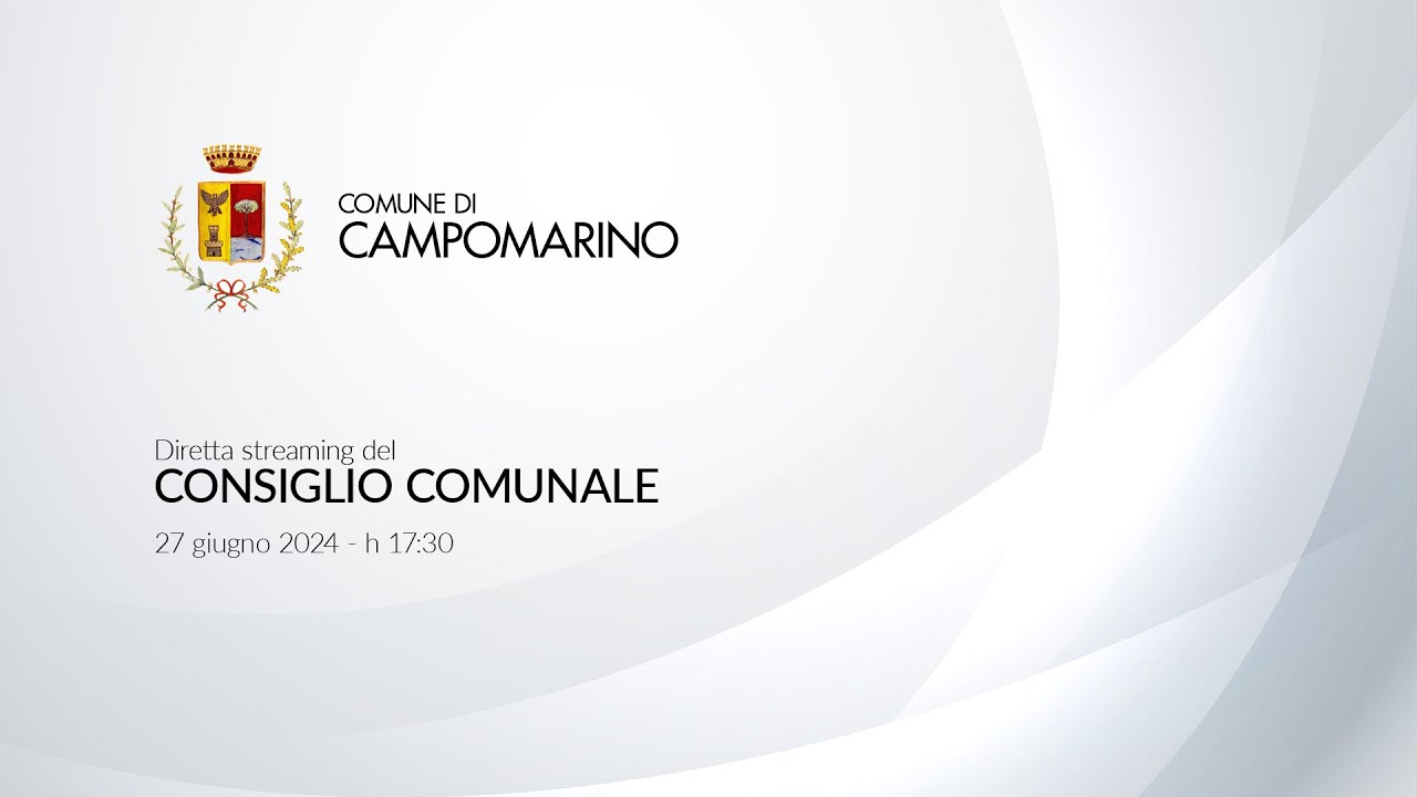 Comune di Campomarino (Cb) - Consiglio Comunale del 27 giugno 2024
