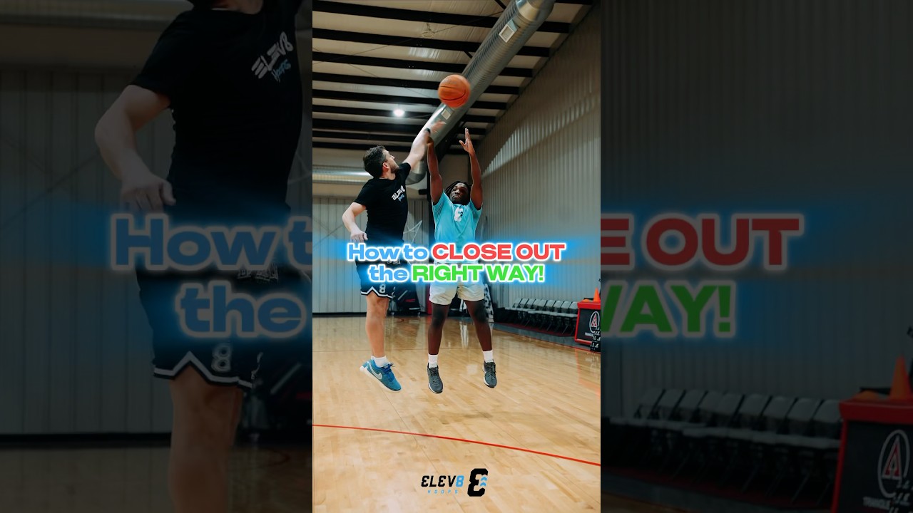 How to CLOSE OUT the RIGHT WAY!✅🔑 #basketballtrainer #basketball #basketballdrills