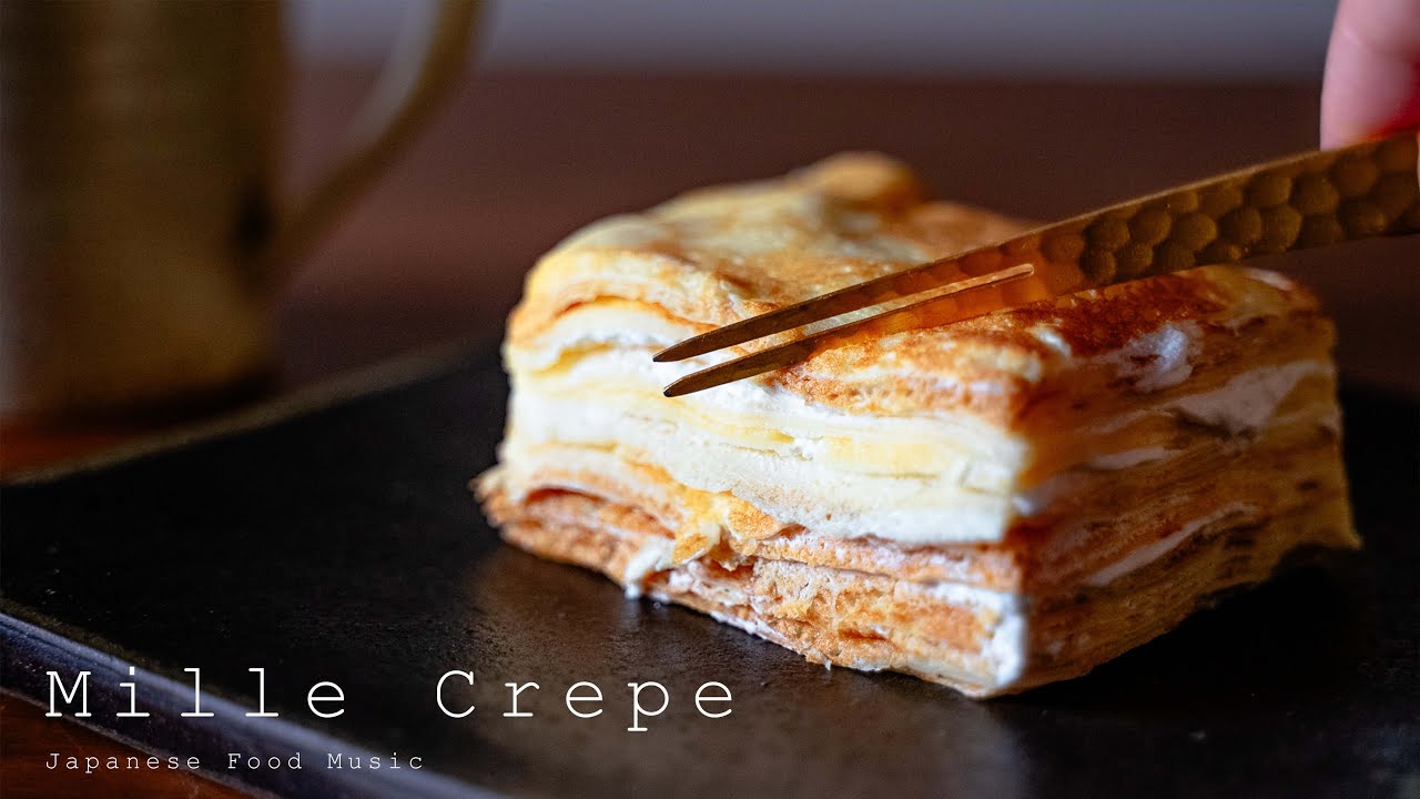 Mille Crepe / ミルクレープ - Japanese sweets [ASMR COOKING SOUND]