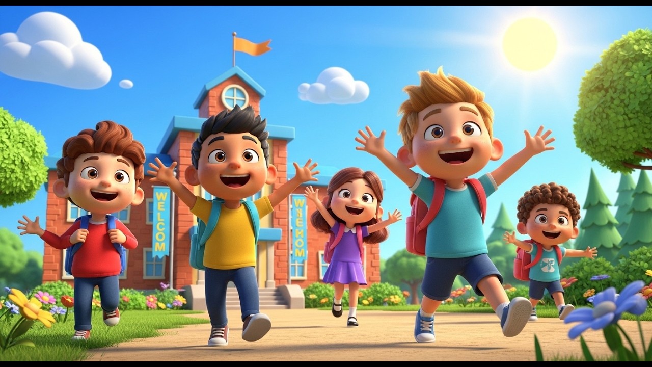 Premier Jour d’École 🎒🎵 | Comptine Bébé | First Day of School Song – Kids Nursery Rhyme