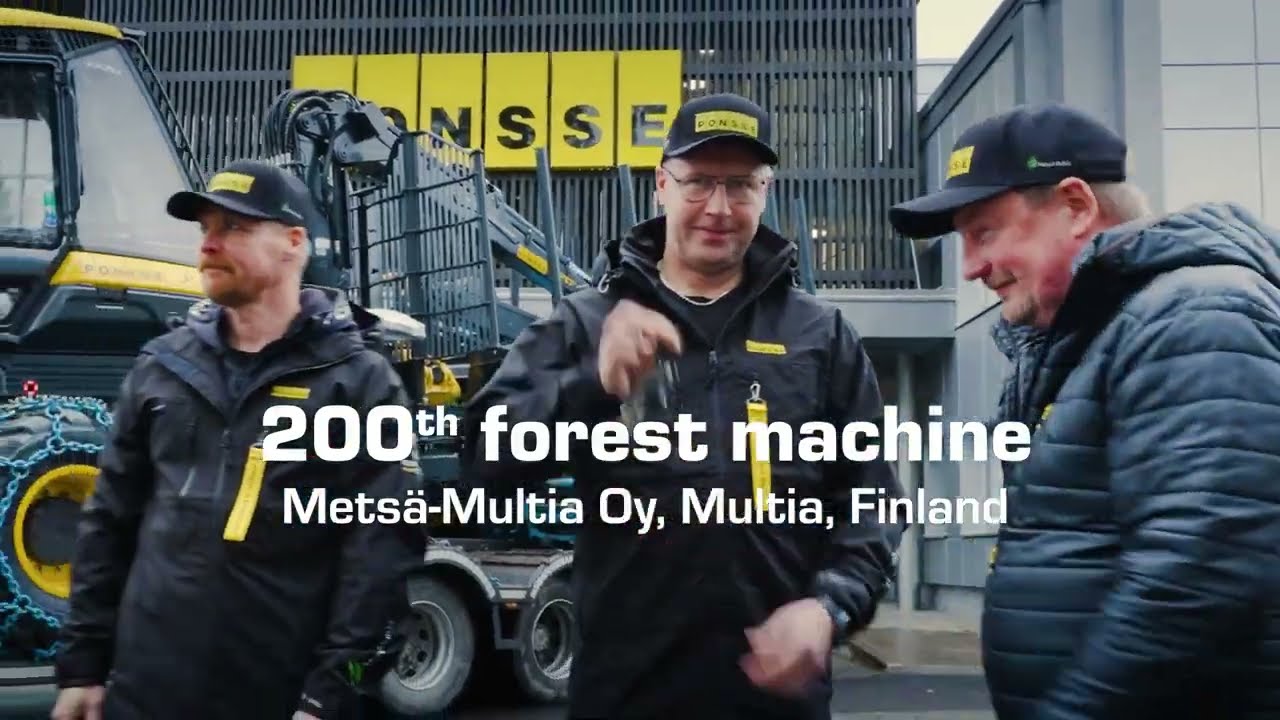 Mets&auml;-Multia Oy&rsquo;s 200th PONSSE forest machine