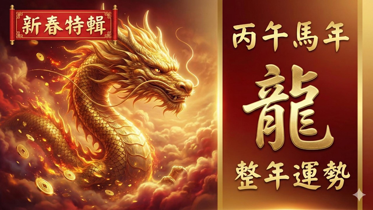 屬龍人必看！2026 馬年「整年運勢」總決算！為什麼老師說這一年是你們資產翻倍的「煉瓷之年」？錯過這次要再等十二年。