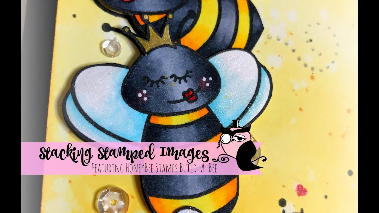 Stacking Stamped Images featuring Honey Bee Stamps