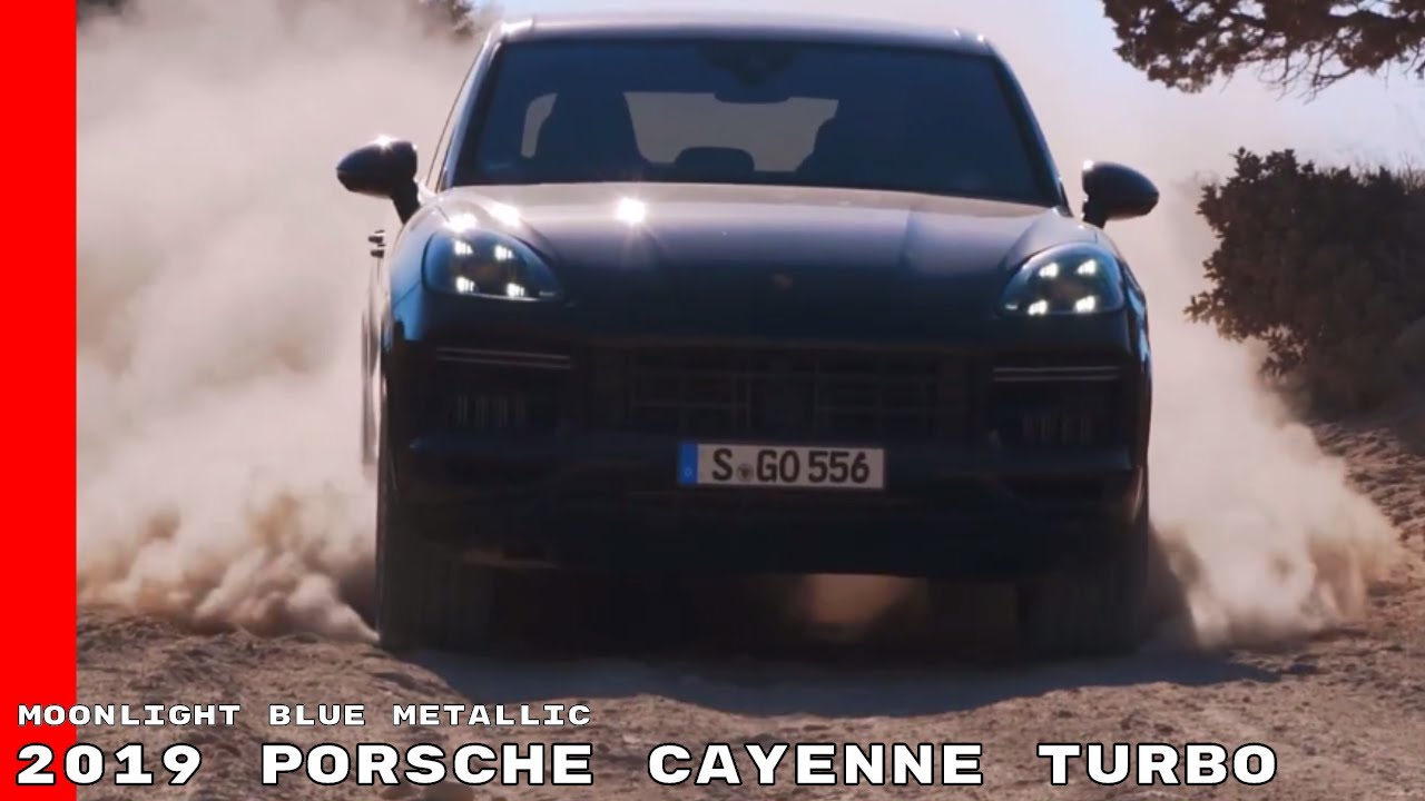 2019 Porsche Cayenne Turbo - Moonlight Blue Metallic