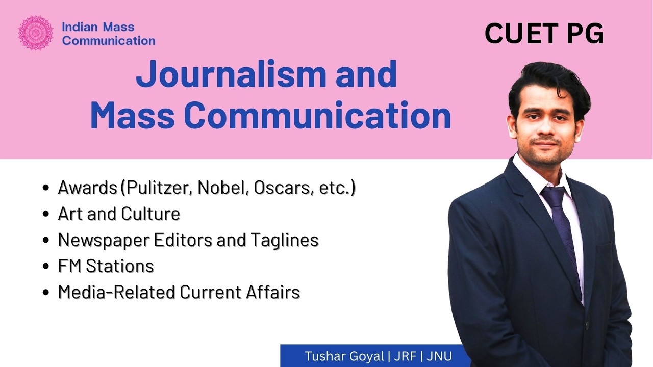 13. CUET PG Revision  | COQP 17 Mass Communication  CUET PG