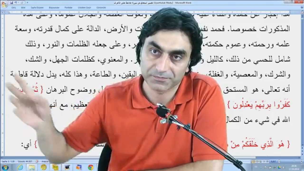 17.10.2014  6 – En’am Suresi 1 – 4 Prof. Dr. Halis Aydemir