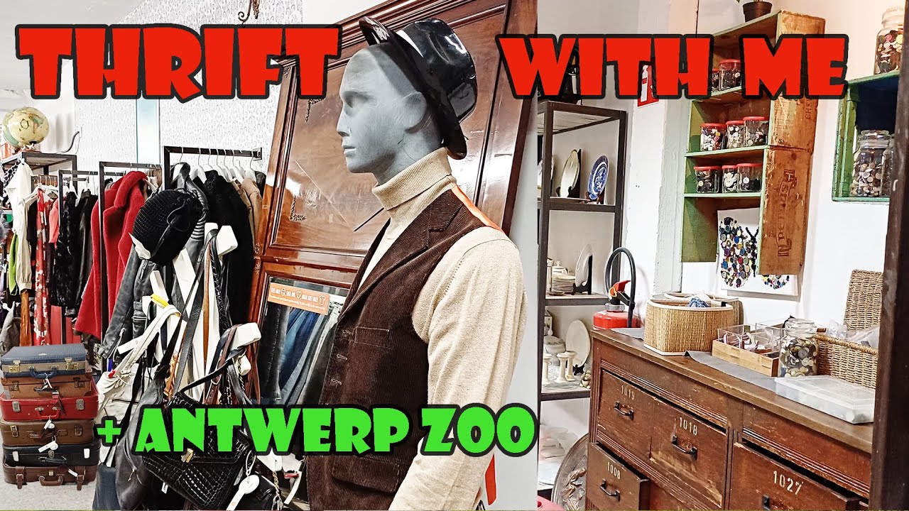 Thrifting in Antwerp | Another Great Charity Shop | ft. Antwerp Zoo🐘🐠