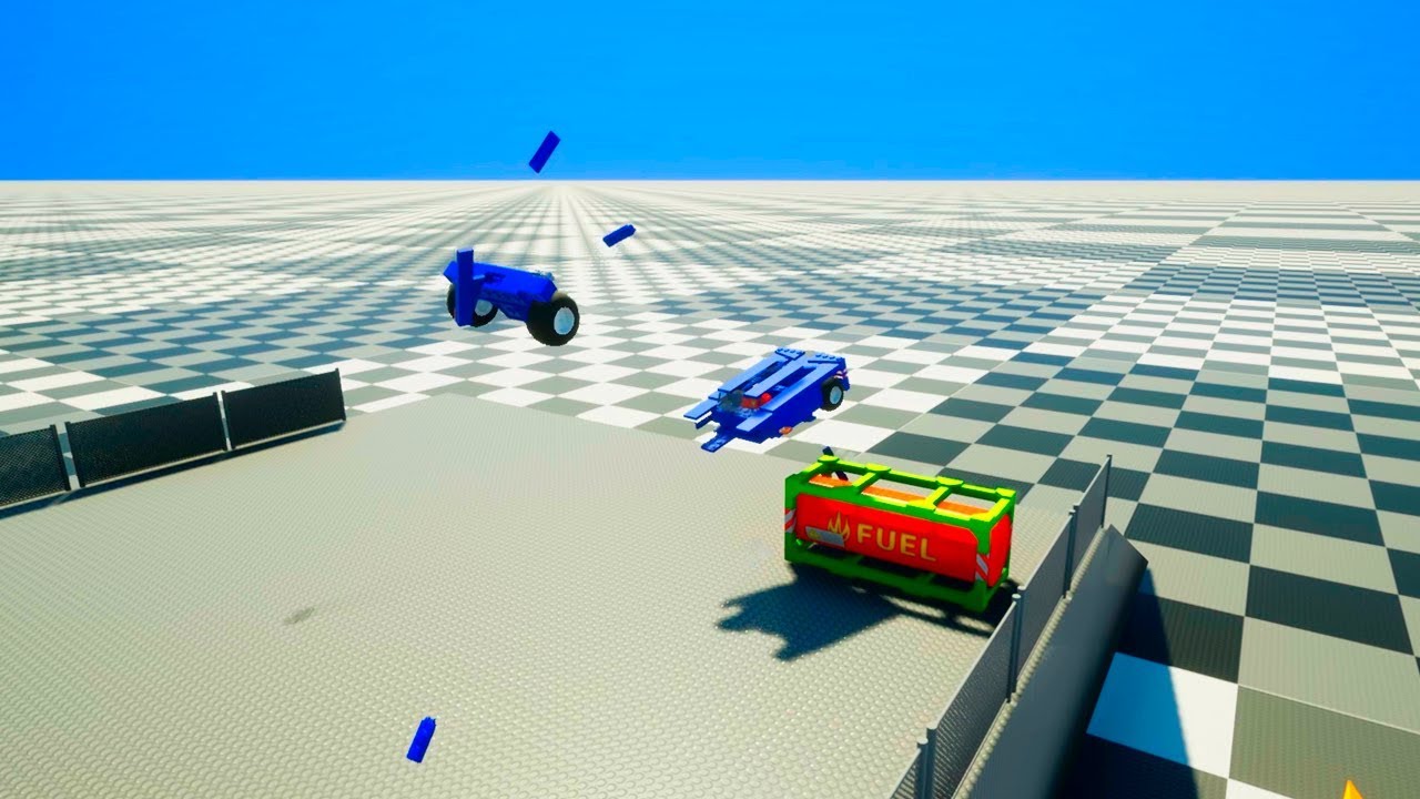 High Speed Lego Car Jumps #3 | Brick Rigs