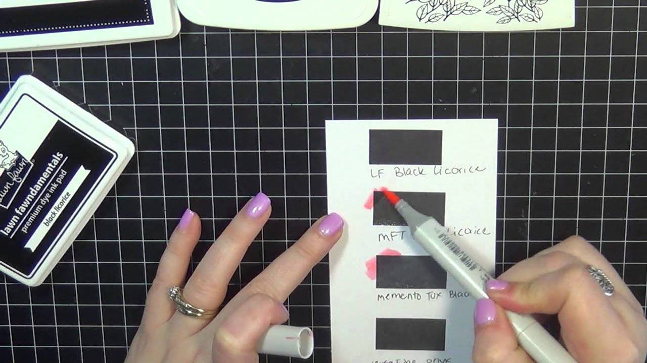 Black Ink Comparison | Lawn Fawn VS other popular brands