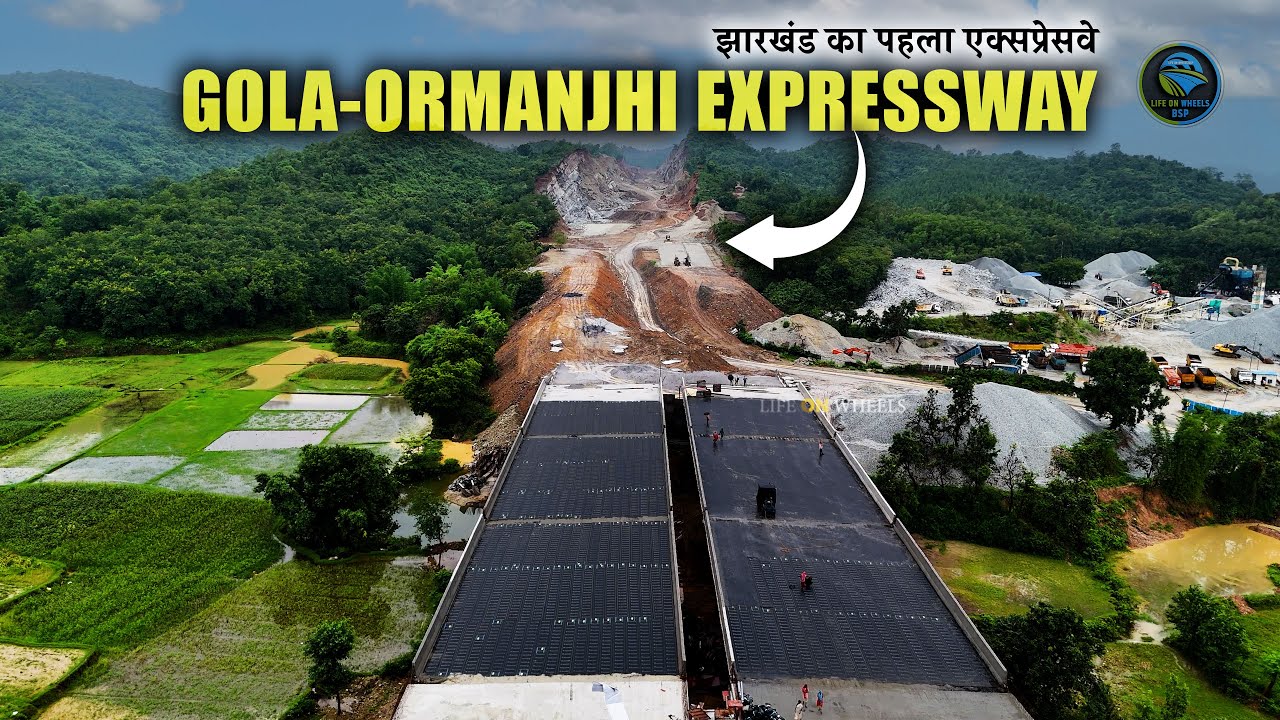 Jharkhand’s First Greenfield Expressway – Gola–Ormanjhi Update | Sikidiri Ghat Cutting Works