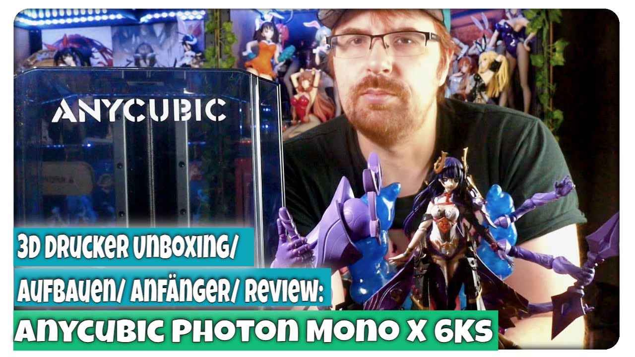 Start mit Resin 3D Drucken / Anycubic Photon Mono X 6Ks Unboxing, Aufbauen, Drucken, Fazit (Deutsch)