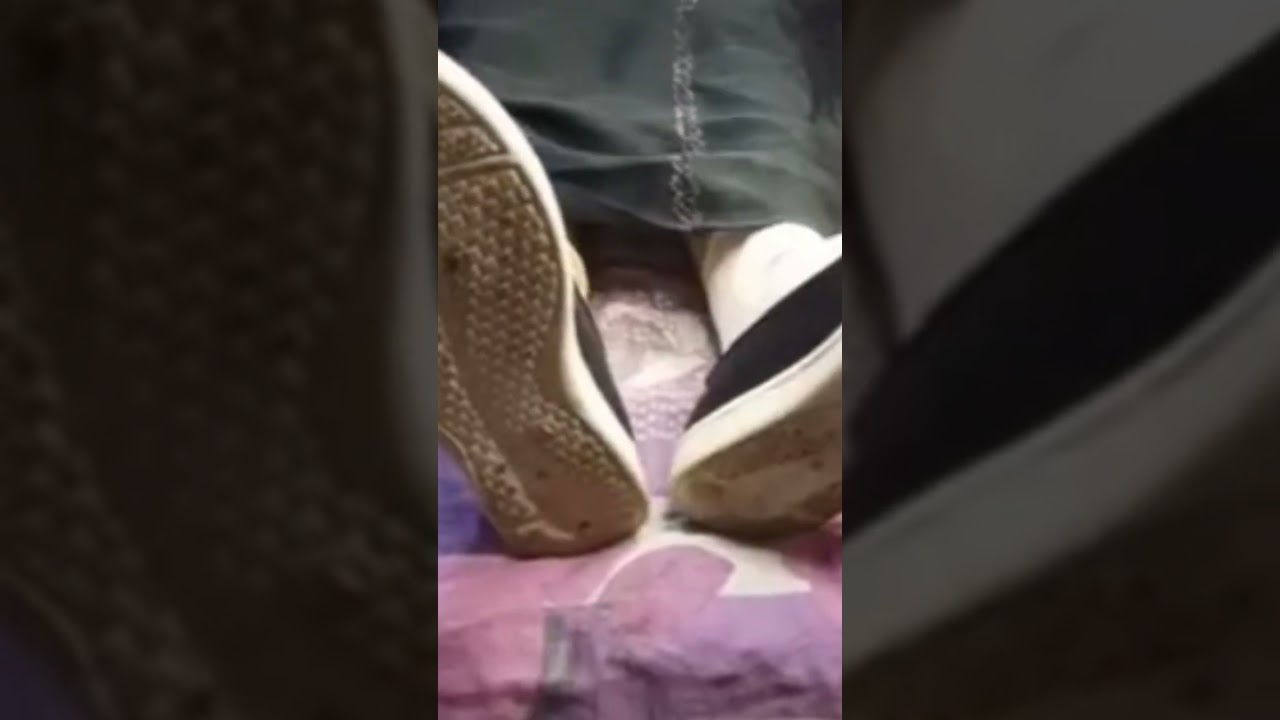 hijabi mistress showing dirty shoe in burqa hijab smelly socks hijab soles