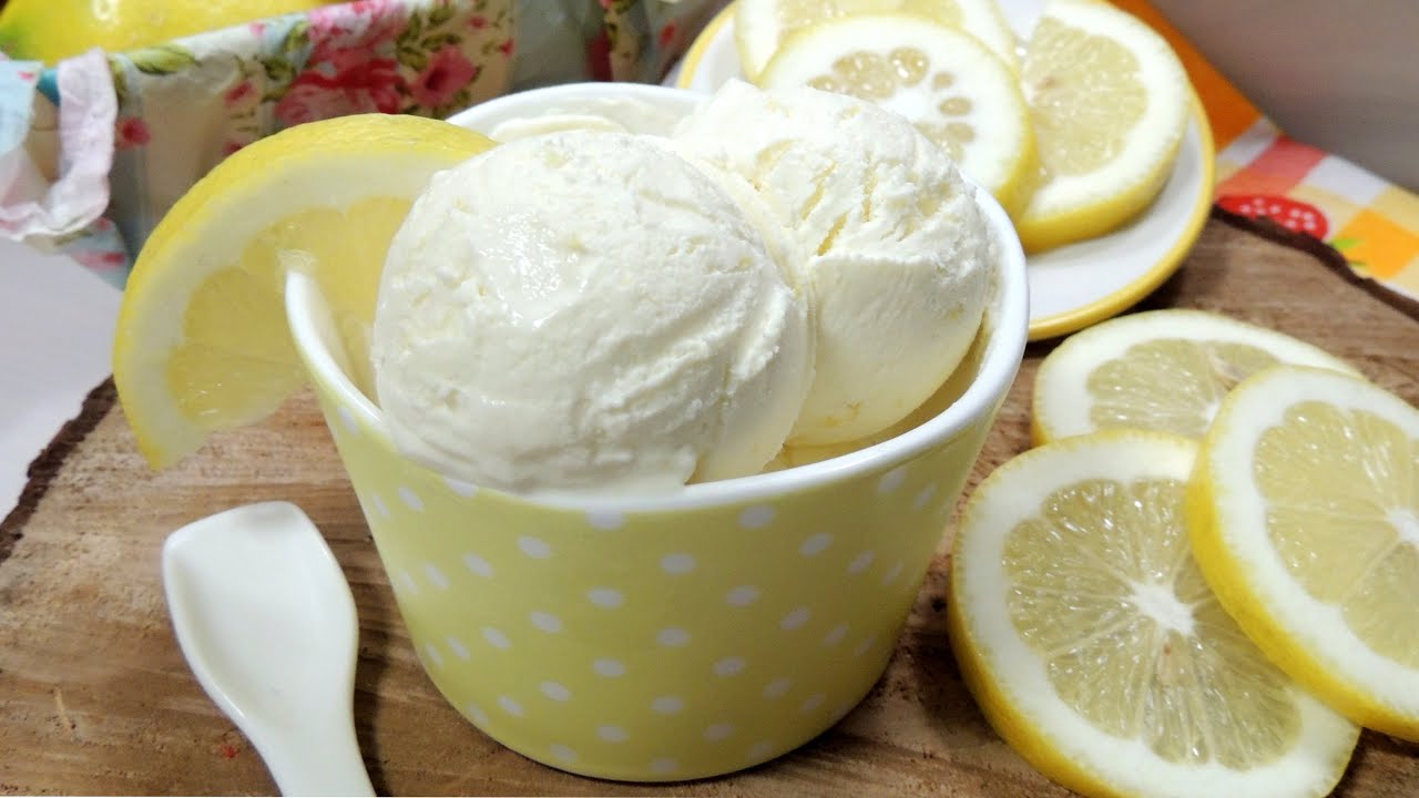¡3 ingredientes y 5 minutos de preparación! Resultado del más cremoso HELADO DE LIMÓN🍋