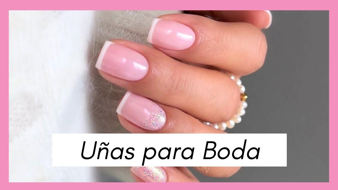 Uñas para Boda 2024, sencillas, blancas, decoradas/Uñas para Novia Cortas