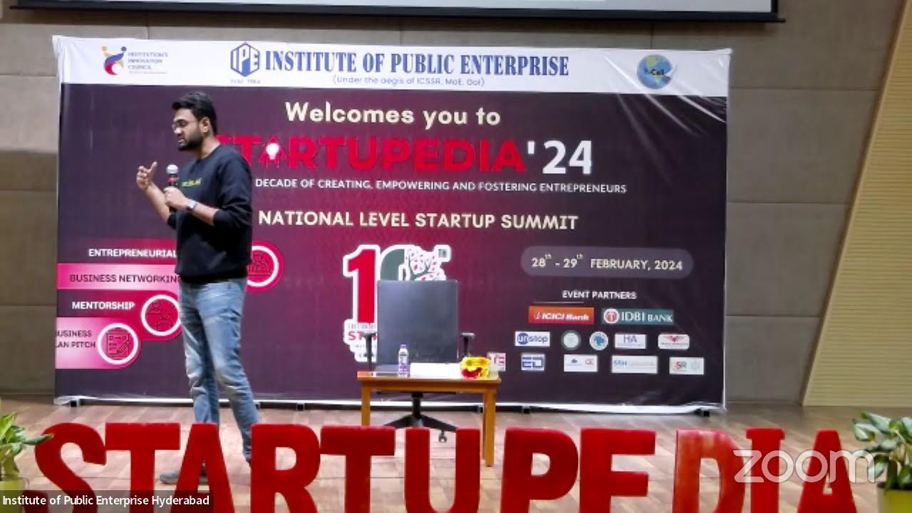 Institute of Public Enterprise Hyderabad's Startupedia - 2024