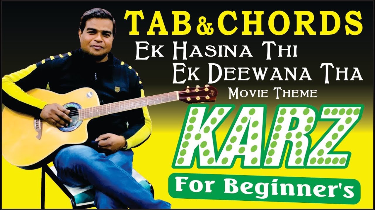 Karz Theme I Just like the Original I Guitar Tabs Lessons I ik Hasina Thi I VJ GUITAR TUTORIALS I