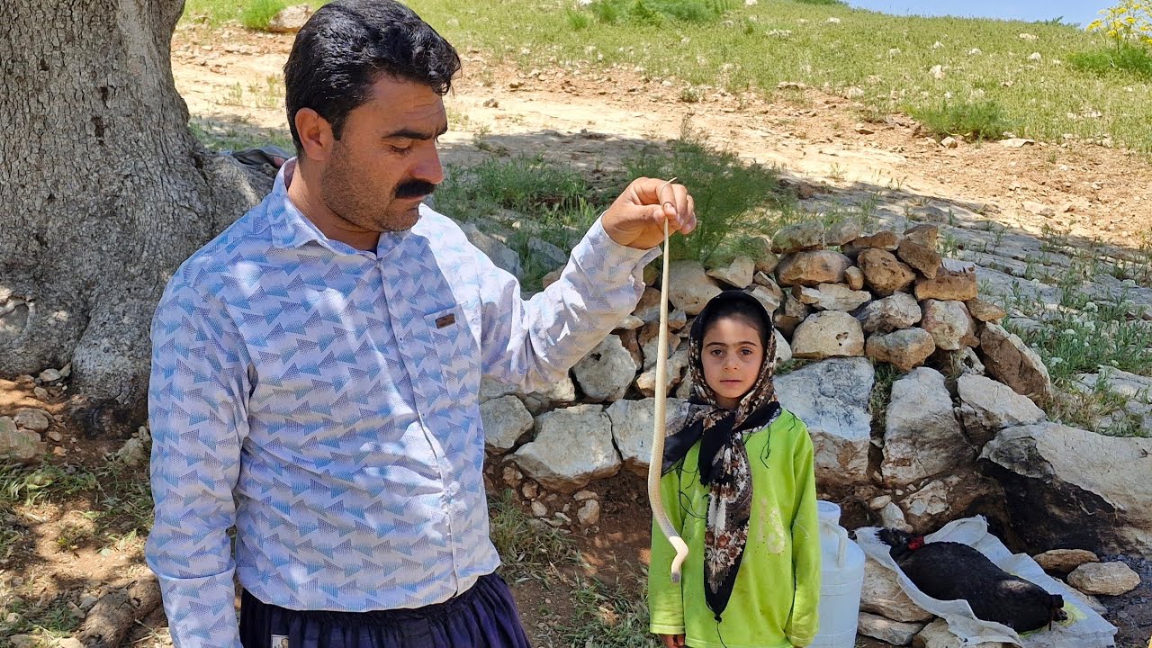Life of an Iranian Nomad Family - Mohsen's Poor Family in the Mountains