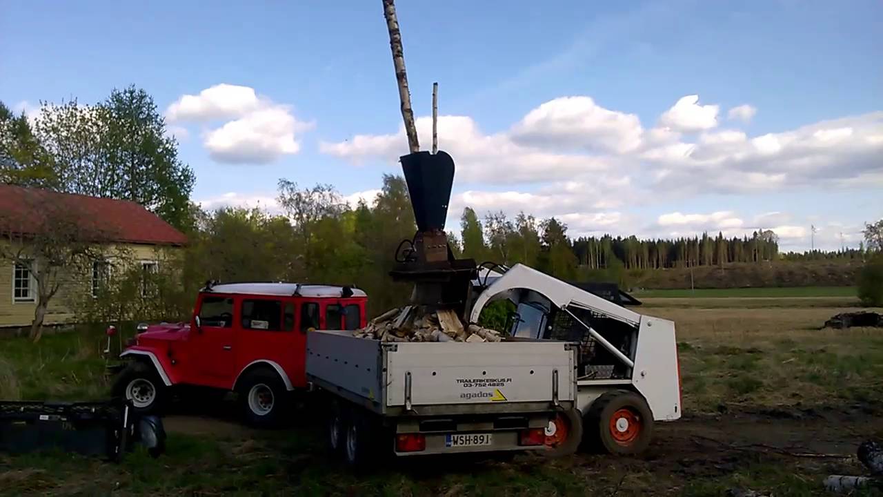 Andy´s Bobcat  Firewood Processor