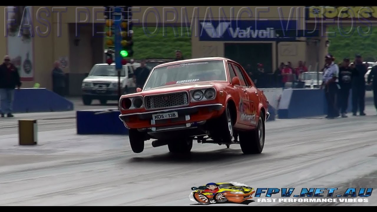 KOS13B SDR MOTORSPORT MAZDA RX3 13B TURBO 8.28 @ 163 MPH SYDNEY DRAGWAY 22.6.2013