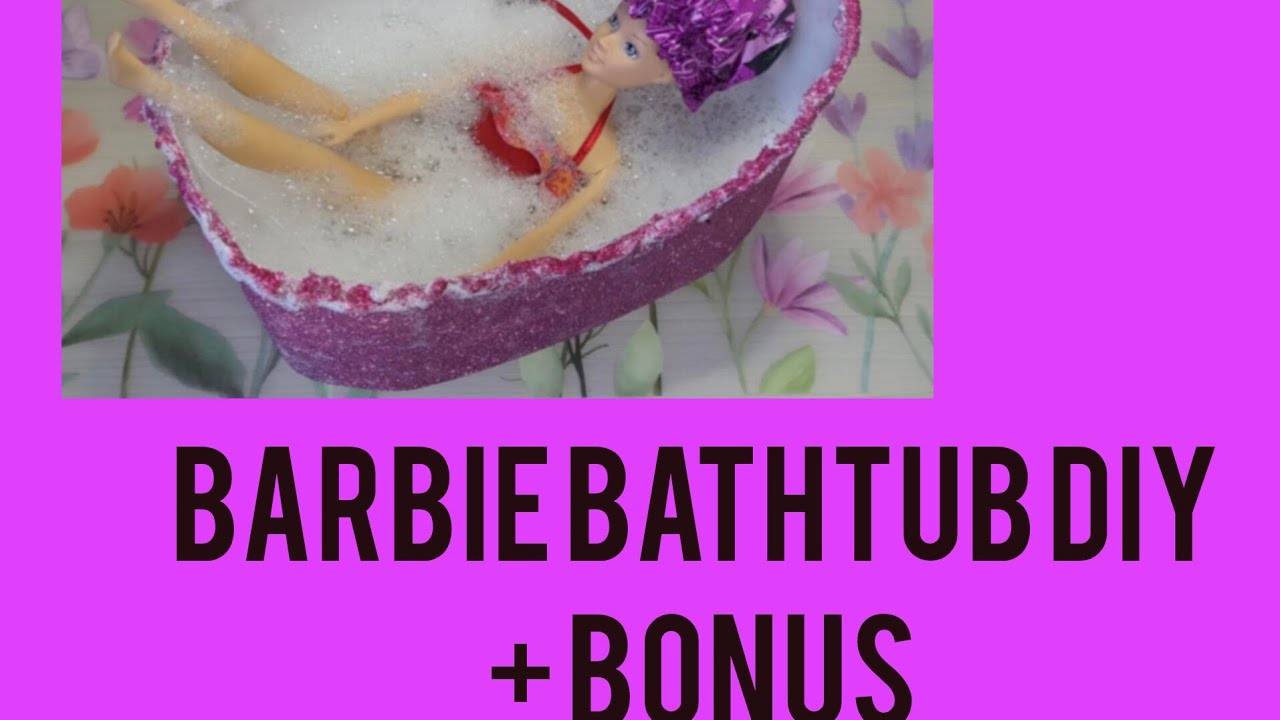Barbie Bathtub DIY from Plastic Bottle + Cute Shower Cap!