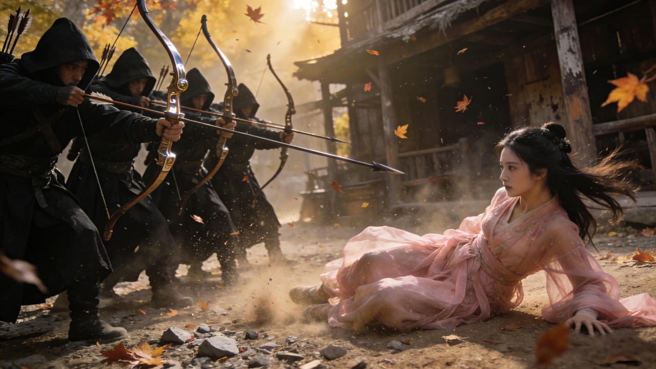 A Mysterious Figure Drops from the Sky, Kills the Hitmen in Seconds and Protects Her Dominantly!