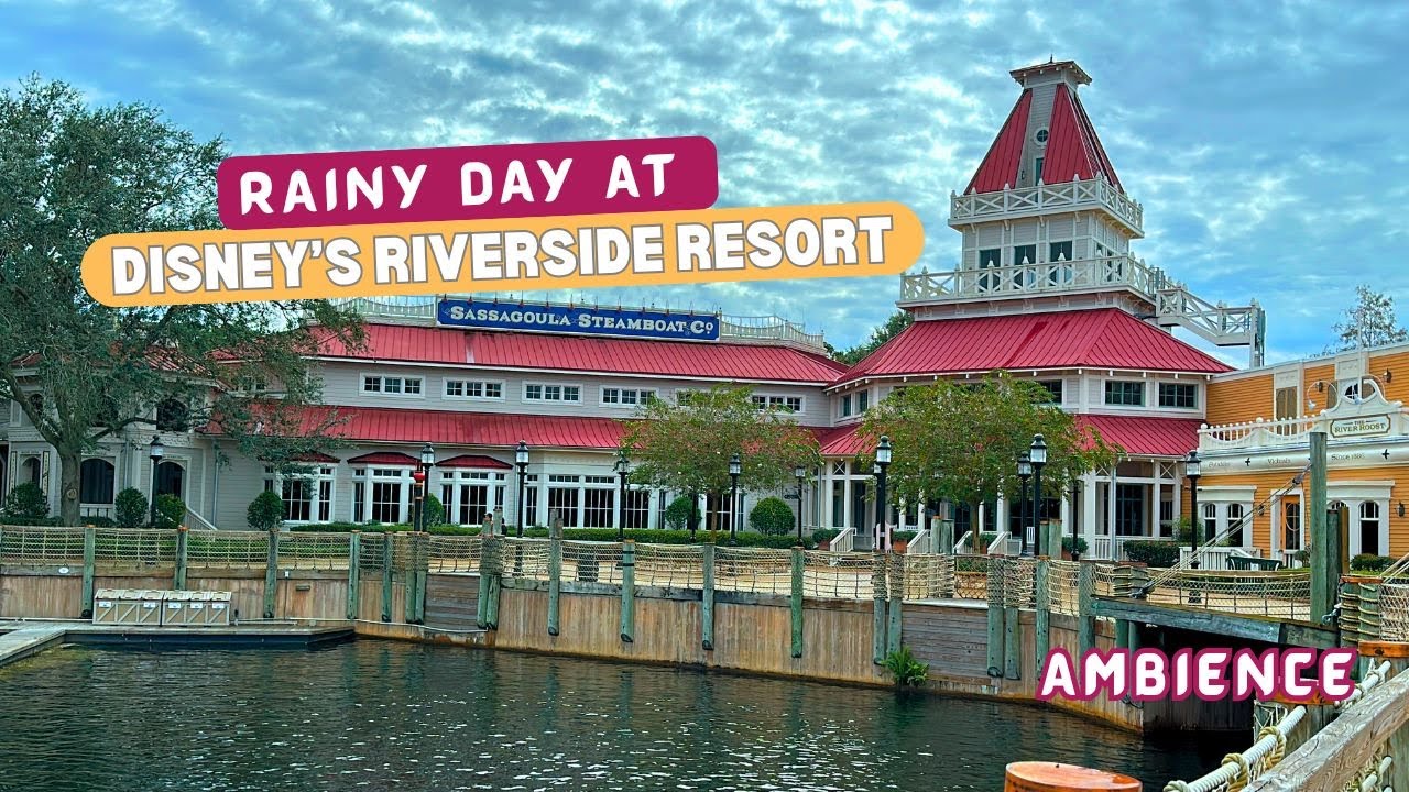 Disney World Ambience - You're at Port Orleans Riverside during a thunderstorm.