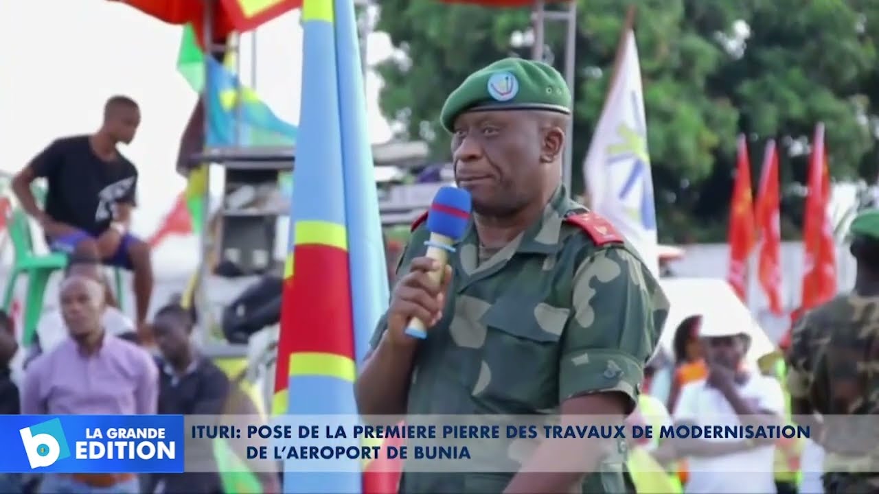 Ituri: Pose de la première pierre des travaux de modernisation de l’aéroport de Bunia